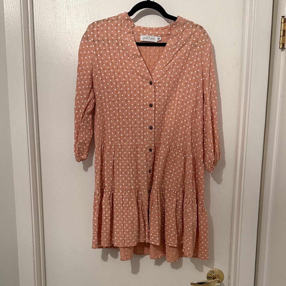 Petal & Pup Pink Polka Dot Mini Dress
